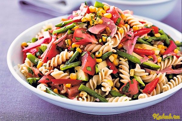 салат, макарон, капуста