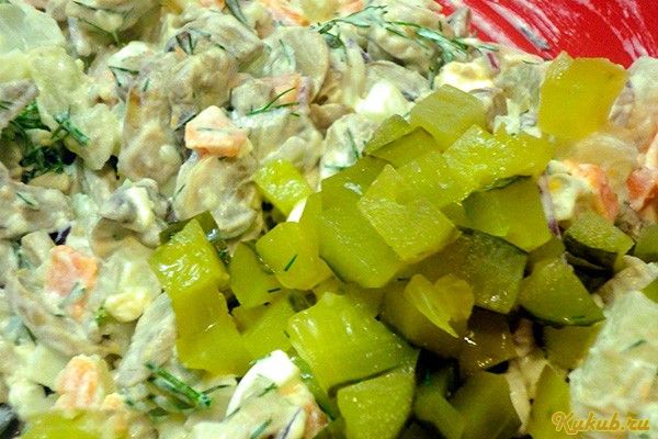 салат, огурцов, празднику салат, огурцов, празднику