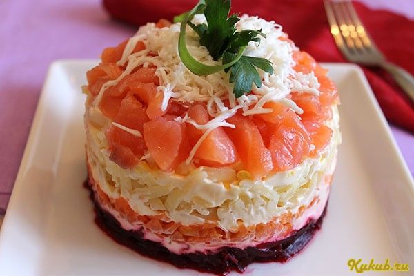 салат, семги