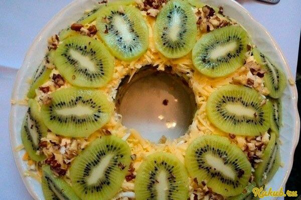 салат, изумрудный, киви салат, изумрудный, киви