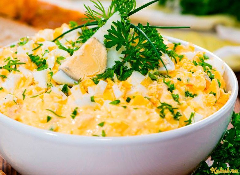 салат, яичный, по-русски