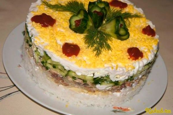 салат, капля, воды