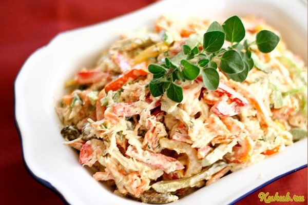 салат-карпаччио, курицей, окончании чего, киви