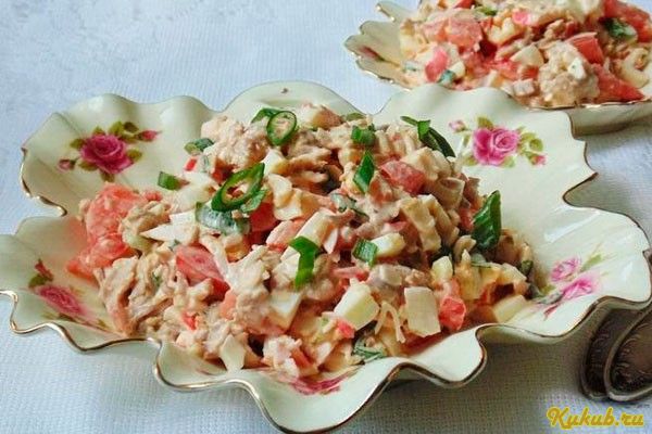 салат, коралл, курицей салат, коралл, курицей