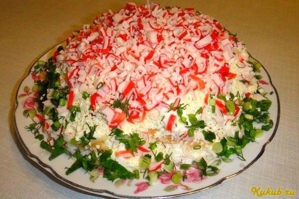 салат, крабовая