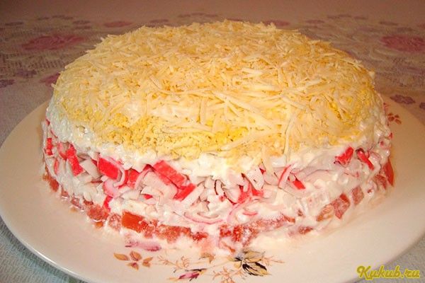 салат, нежный, слой майонеза, маринад