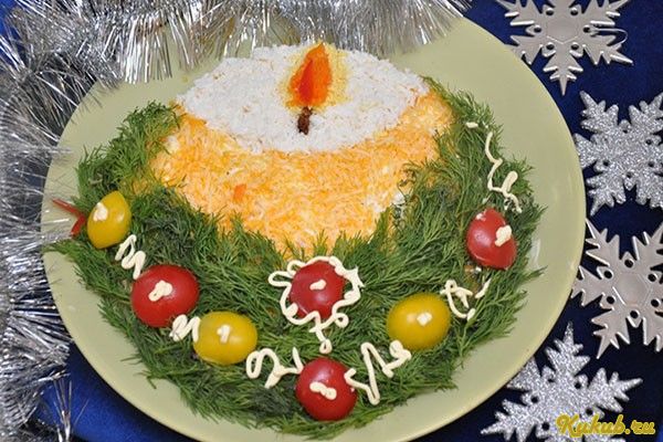 салат, новогодние