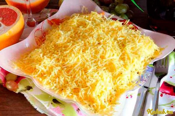 салат, охотничий салат, охотничий