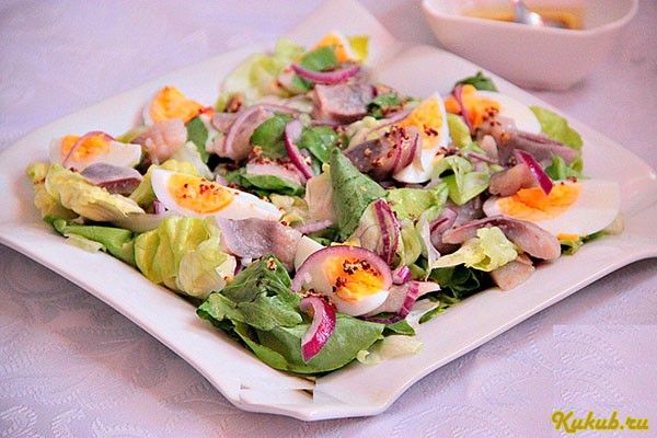 салат, отпад, сельди