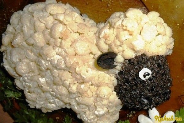 салат, овечка, мясом, свинина, капуста