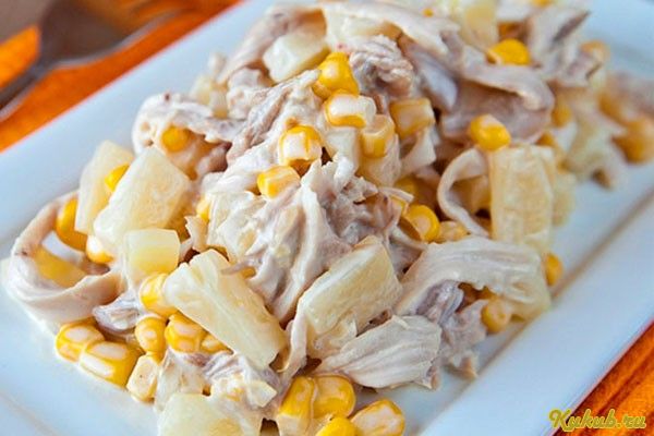 салат, ананасом салат, ананасом