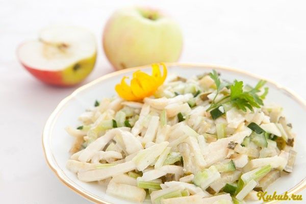 салат, индейкой