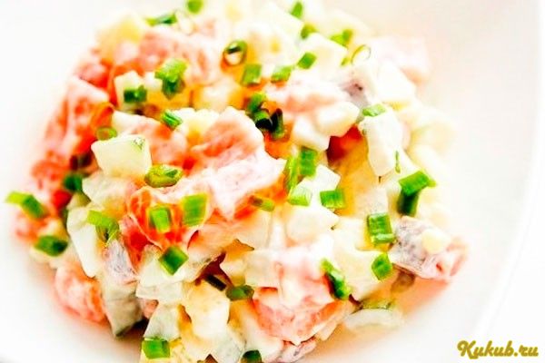 салат, картофелем салат, картофелем