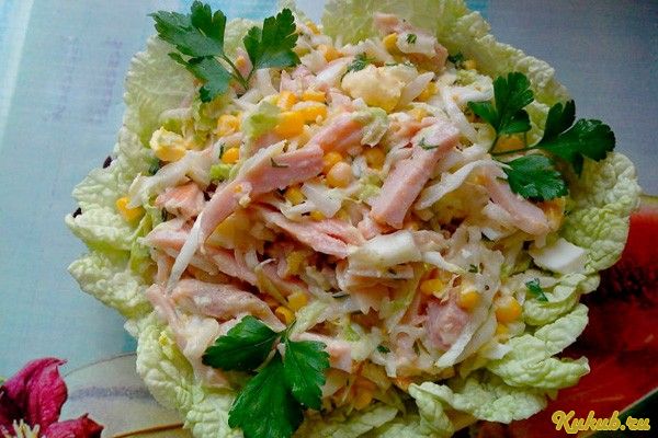 салат, копченой салат, копченой