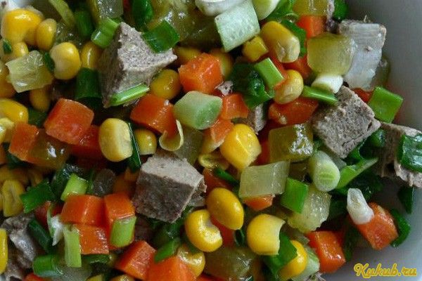 салат, кукурузой салат, кукурузой