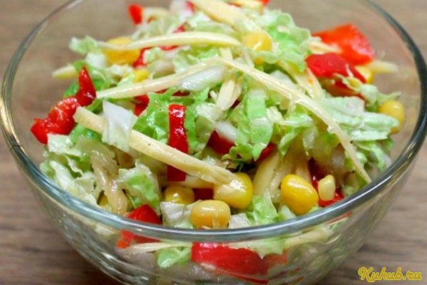 салат, курицей, капуста