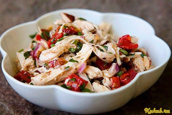 салат, курицей, сладким