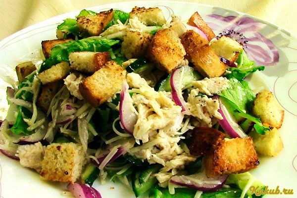 салат, куриным