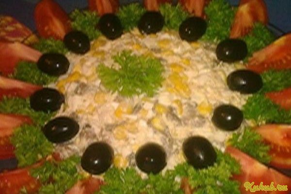 салат, куриным