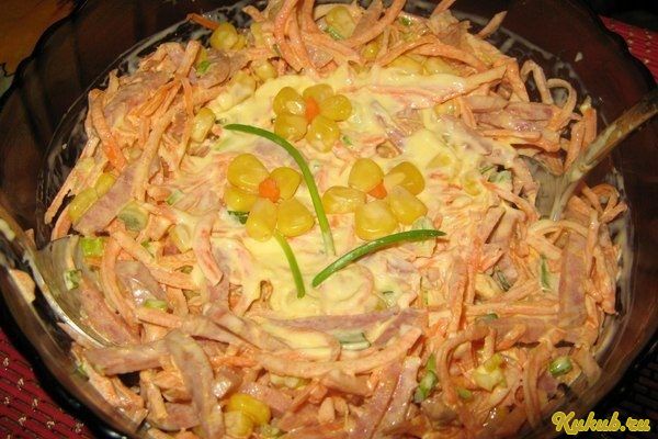 салат, морковью