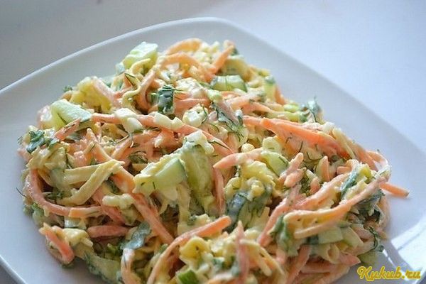 салат, морковью