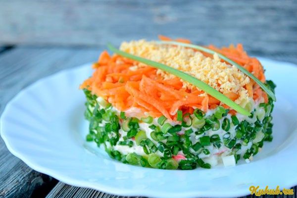 салат, морковью