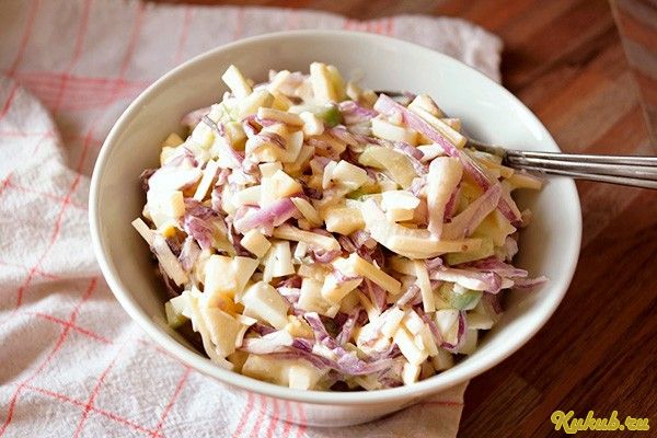 салат, огурцом, капуста