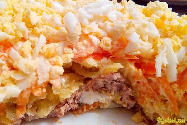 салат, рыбными