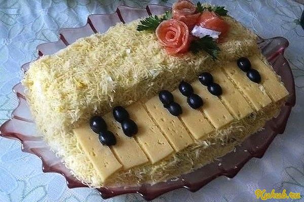 салат, слоеный