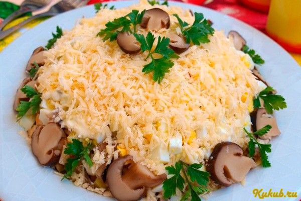 салат, слоеный