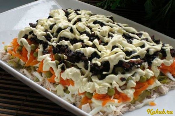 салат, слоеный