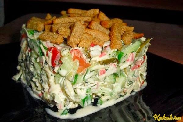 салат, сочная, хрустяшка