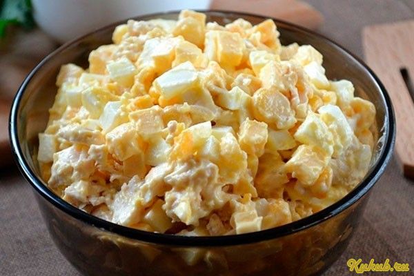 салат, сытный, курицей