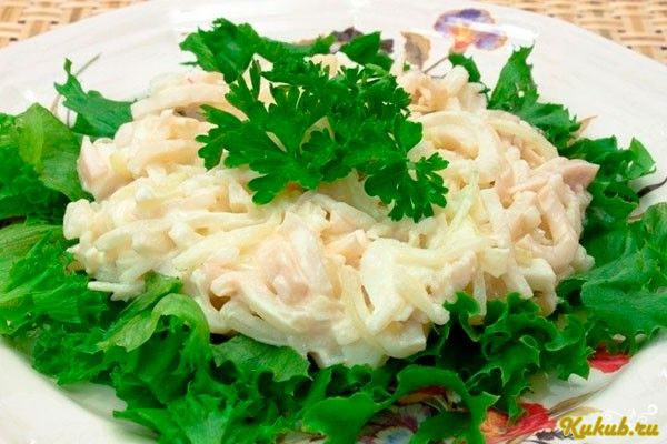 салат, сытный, рисом