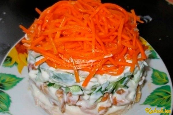 салат, восхищение, грибами салат, восхищение, грибами