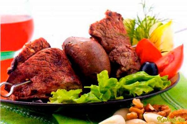 шашлык, баранины, бараньей