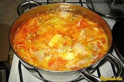 курином, бульоне, капустой, капуста курином, бульоне, капустой, капуста
