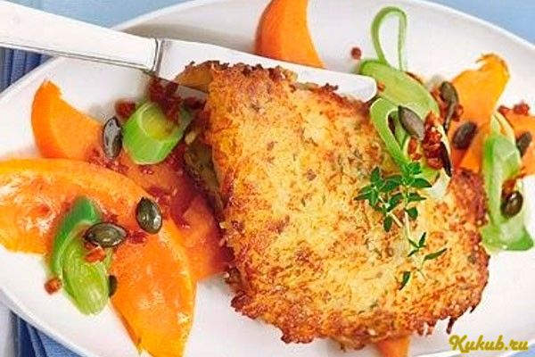 шницель, картофельной, корочке, свинина