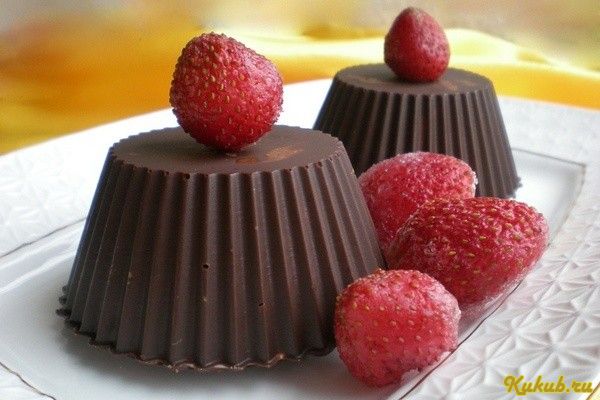 шоколадные, корзиночки, клубникой шоколадные, корзиночки, клубникой