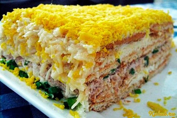 слоеный, салат