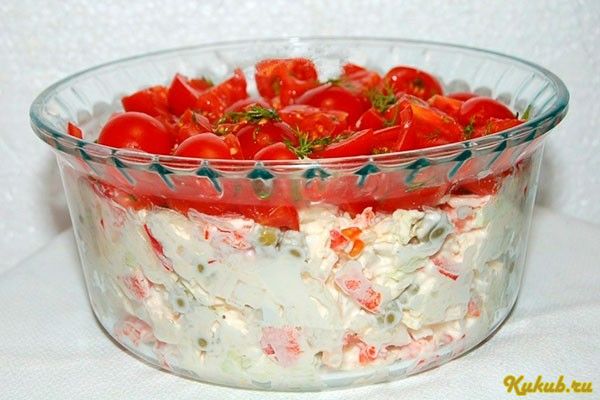 слоеный, салат слоеный, салат