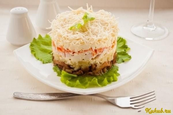 слоеный, салат, курочка слоеный, салат, курочка