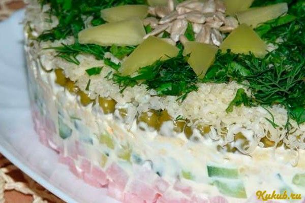 слоеный, салат