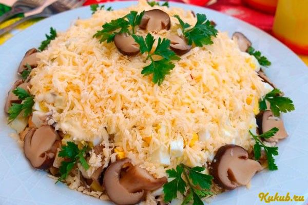 слоеный, салат, киви