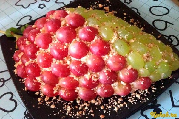 слоеный, салат, тиффани, кофе