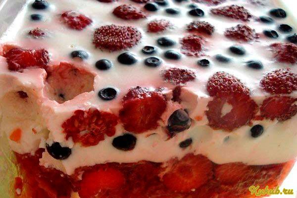 сметанный, десерт-желе, киви сметанный, десерт-желе, киви