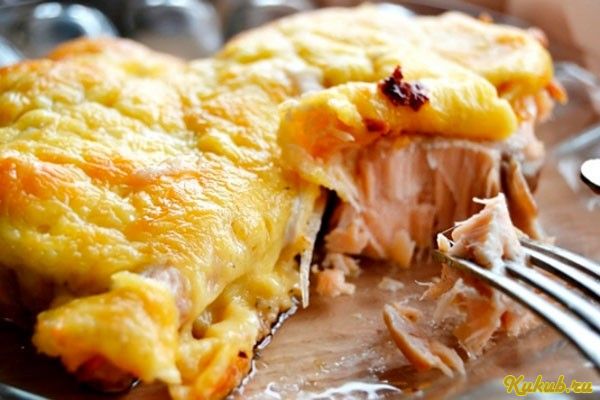 сочная, рыба, запеченная