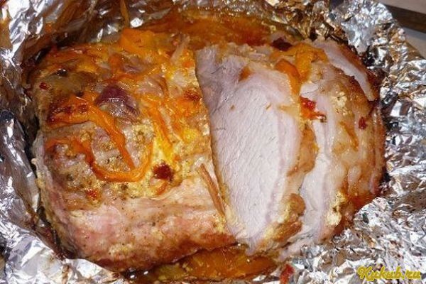 сочная, свинина, брынзой