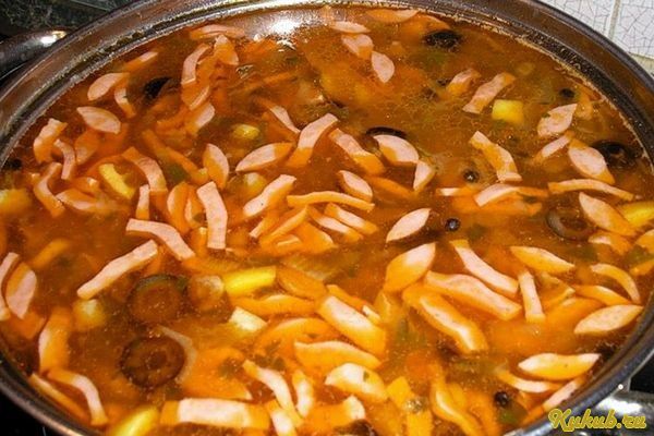 солянка, опятами солянка, опятами