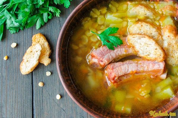 гороховый, овощами